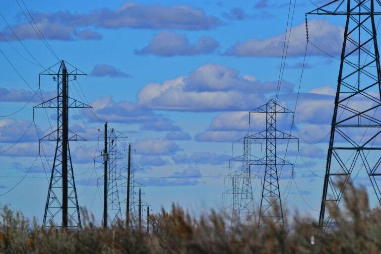 High-Voltage Overhead Lines Of Transmission
